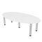 Skutchi Designs 45.25 in W, 84 in L, 29 in H, Engineered Wood Top, White HAR-OVL-46X84-PT-09 - alternate 1
